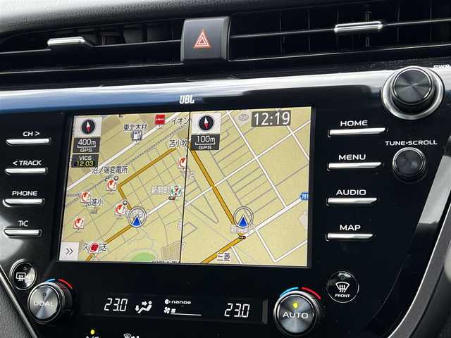 トヨタ カムリ WS 道央・札幌 2020(令2)年 4.5万km プラチナホワイトパールマイカ ４WD/寒冷地仕様/JBLサウンド/純正メーカーOPナビ/AM/FM/BT/トヨタセーフティセンス/衝突被害軽減ブレーキ/横滑り防止装置/レーダークルーズコントロール/レーンキープアシスト/クリアランスソナー/バックカメラ/ビルトインETC/アイドリングストップ/ECOMODE/SPORTMODE/D席パワーシート/ハーフレザーシート/革巻きステアリング/ステアリングリモコン/パドルシフト/電動パーキング/自動防眩ミラー/MTモード付AT/プッシュスタート/スマートキー/LEDヘッドライト/オートライト/オートマチックハイビーム/フォグランプ/電動格納ミラー/ヒーテッドドアミラー/ウィンカーミラー/純正フロアマット/ワイパーデアイサー