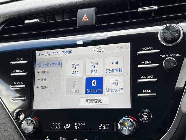 トヨタ カムリ WS 道央・札幌 2020(令2)年 4.5万km プラチナホワイトパールマイカ ４WD/寒冷地仕様/JBLサウンド/純正メーカーOPナビ/AM/FM/BT/トヨタセーフティセンス/衝突被害軽減ブレーキ/横滑り防止装置/レーダークルーズコントロール/レーンキープアシスト/クリアランスソナー/バックカメラ/ビルトインETC/アイドリングストップ/ECOMODE/SPORTMODE/D席パワーシート/ハーフレザーシート/革巻きステアリング/ステアリングリモコン/パドルシフト/電動パーキング/自動防眩ミラー/MTモード付AT/プッシュスタート/スマートキー/LEDヘッドライト/オートライト/オートマチックハイビーム/フォグランプ/電動格納ミラー/ヒーテッドドアミラー/ウィンカーミラー/純正フロアマット/ワイパーデアイサー