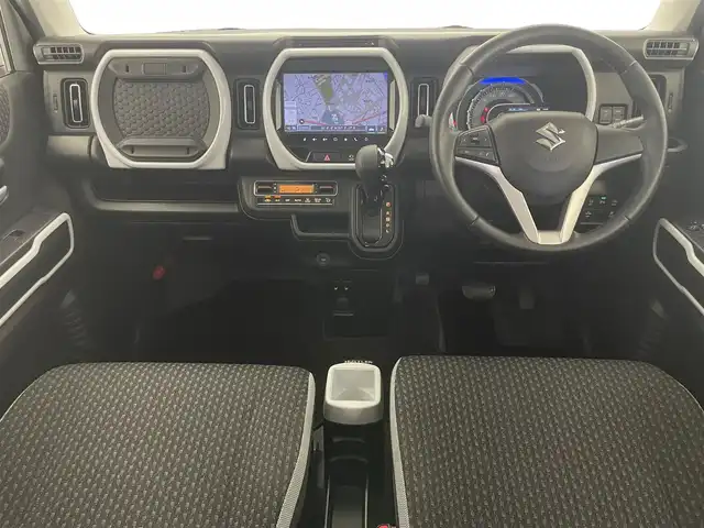スズキ ハスラー HYBRID X 愛知県 2021(令3)年 2.7万km ピュアホワイトP デュアルカメラブレーキサポート 純正９型ナビ　全方位カメラ　ＣＤ／ＤＶＤデッキ　シートヒーター　前後ドライブレコーダー　ＬＥＤライト　フォグランプ　純正アルミホイール　純正フロアマット　フルセグＴＶ