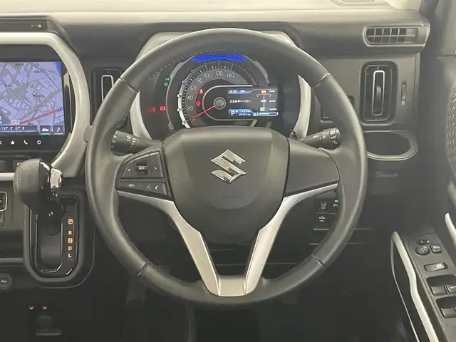 スズキ ハスラー HYBRID X 愛知県 2021(令3)年 2.7万km ピュアホワイトP デュアルカメラブレーキサポート 純正９型ナビ　全方位カメラ　ＣＤ／ＤＶＤデッキ　シートヒーター　前後ドライブレコーダー　ＬＥＤライト　フォグランプ　純正アルミホイール　純正フロアマット　フルセグＴＶ