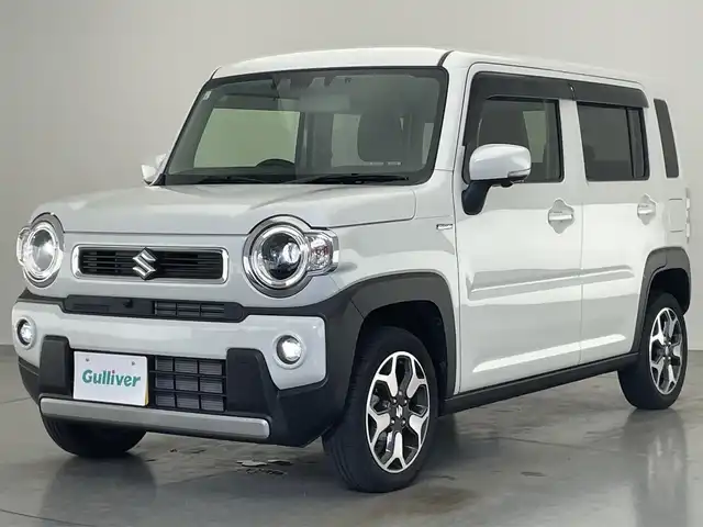 スズキ ハスラー HYBRID X 愛知県 2021(令3)年 2.7万km ピュアホワイトP デュアルカメラブレーキサポート 純正９型ナビ　全方位カメラ　ＣＤ／ＤＶＤデッキ　シートヒーター　前後ドライブレコーダー　ＬＥＤライト　フォグランプ　純正アルミホイール　純正フロアマット　フルセグＴＶ
