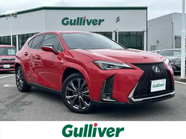 レクサス ＵＸ 250h Fスポーツ 愛媛県 2019(令1)年 6.8万km マダーレッド メーカーオプション純正ナビ/BT/AM・FM/CD/DVD/フルセグTV/サンルーフ/ETC2.0/全方位カメラ/ドライブレコーダー/D席+N席パワーシート・シートヒーター/ステアリングヒーター/パドルシフト/フォグランプ/追従型クルーズコントロール/ブラインドスポットモニター/ヘッドアップディスプレイ/純正アルミホイール/純正フロアマット