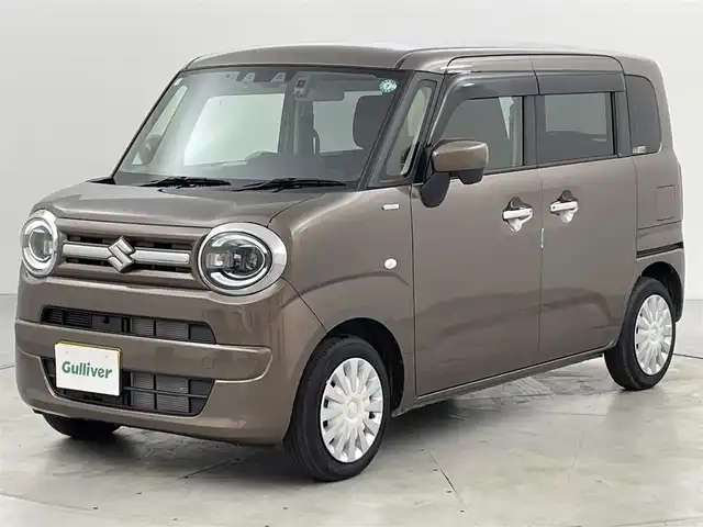 スズキ ワゴンＲ スマイル HYBRID S リミテッド 福岡県 2024(令6)年 0.2万km ウッディブラウンメタリック ワンオーナー　/純正ナビ（フルセグＴＶ）　/全方位カメラ　/前後ドラレコ　/ＥＴＣ　/コーナーセンサー　/衝突軽減　/レーンキープ　/アクセル踏み間違い防止　/アイドリングストップ　/両側電動スライドドア　/シートヒーター