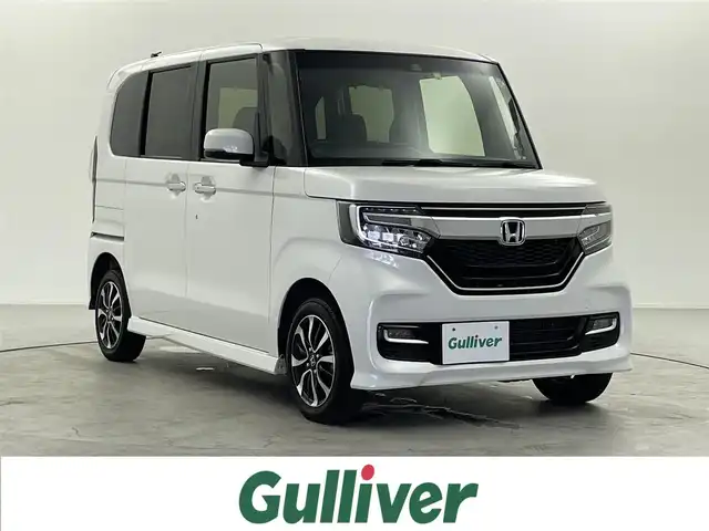 ホンダ Ｎ ＢＯＸ カスタム G L ホンダセンシング 福井県 2019(平31)年 5.5万km プラチナホワイトパール 社外メモリーナビ/（フルセグTV/CD/DVD/Bluetooth）/バックカメラ/レーダークルーズコントロール/ステアリングリモコン/フォグライト /片側パワースライドドア /ビルドインETC/衝突軽減ブレーキ/LEDヘッドライト/レーンキープアシスト
