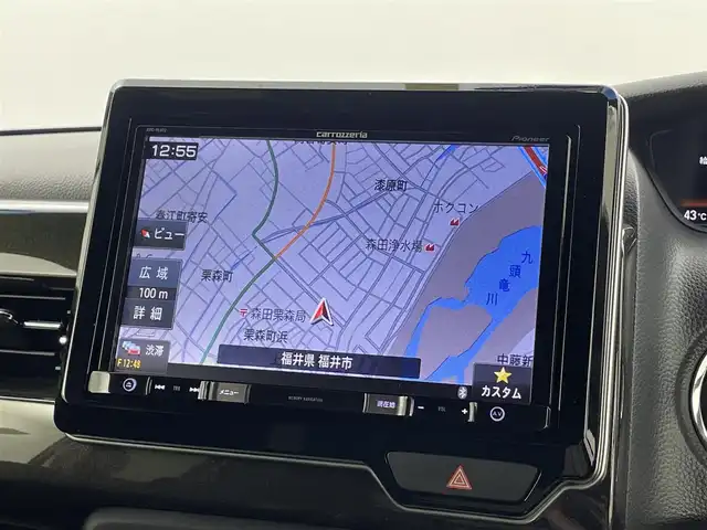 ホンダ Ｎ ＢＯＸ カスタム G L ホンダセンシング 福井県 2019(平31)年 5.5万km プラチナホワイトパール 社外メモリーナビ/（フルセグTV/CD/DVD/Bluetooth）/バックカメラ/レーダークルーズコントロール/ステアリングリモコン/フォグライト /片側パワースライドドア /ビルドインETC/衝突軽減ブレーキ/LEDヘッドライト/レーンキープアシスト