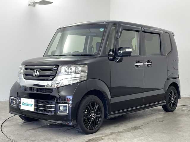 ホンダ Ｎ ＢＯＸ カスタム SSブラックSパッケージ 兵庫県 2017(平29)年 6.7万km クリスタルブラックパール ・純正ナビ＆TV＆CD＆BT＆SD/・両側パワースライドドア/・HIDヘッドライト/・バックカメラ/・シートヒーター/・純正14インチAW/・ステアリングリモコン/・フォグランプ/・ドアバイザー/・シートリフター/・ビルトインETC/・スマートキー/・純正フロアマット/・電格ミラー/・ECON/・横滑り防止装置
