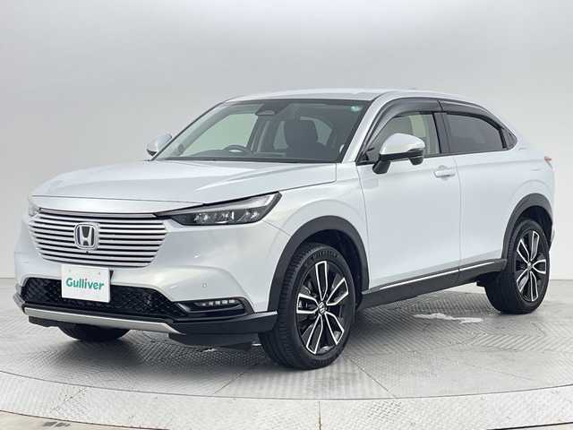 ホンダ ヴェゼル ハイブリッド e:HEV Z 新潟県 2023(令5)年 0.9万km プレミアムサンライトホワイトパール ４WD/ホンダセンシング/ワンオーナー/禁煙車/ホンダコネクトディスプレイ/　　AM/FM/BT/フルセグ/applecarplay/androidauto/マルチビューモニター/ハンズフリーアクセスパワーバックドア(予約クローズ付)/アダプティブクルーズコントロール/LEDシーケンシャルターンランプ/前席シートヒーター/純正18インチアルミホイール付/ダウンヒルアシストコントロール/電動パーキングブレーキ/オートブレーキホールド/ミラーヒーター/ステアリングスイッチ/ステアリングヒーター/USBポート/純正ドライブレコーダー/ブラインドスポットモニター/エンジンスタータ/スマートキー/ETC2.0