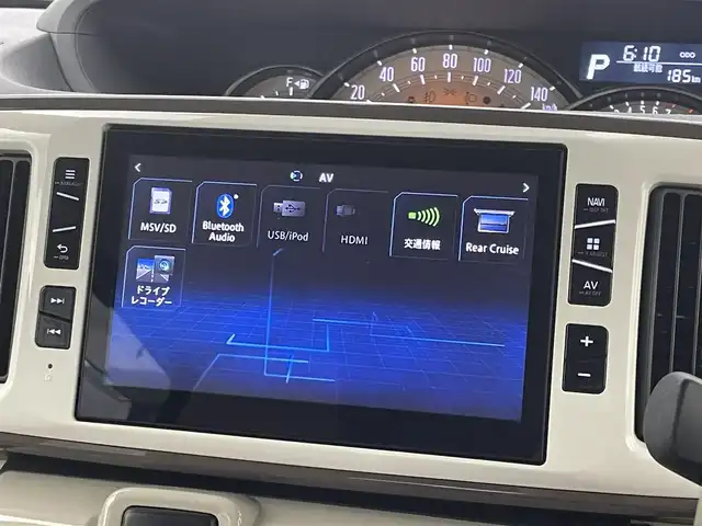 ダイハツ ムーヴ キャンバス G メイクアップ SA Ⅲ 埼玉県 2018(平30)年 1.4万km パールホワイトⅢ/ナチュラルベージュマイカメタリック 2トーン 純正８インチナビ　パノラマモニター　ワンオーナー　ＥＴＣ　ドライブレコーダー　ＨＤＭＩ　ＬＥＤライト　スマートアシスト３　誤発進抑制機能　シートヒーター　地デジフルセグ　両側パワースライドドア