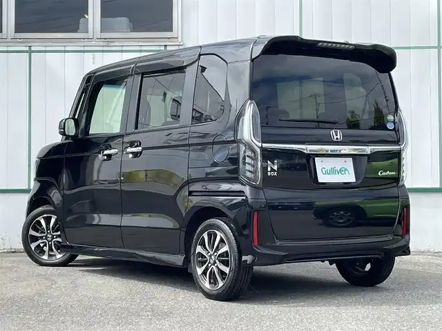 ホンダ Ｎ ＢＯＸ カスタム G L ホンダセンシング 山梨県 2020(令2)年 4万km クリスタルブラックパール 社外ナビ(MDV-D307)/バックカメラ/片側パワースライドドア/ホンダセンシング/レーダークルーズコントロール/レーンキープアシスト/衝突被害軽減ブレーキ/横滑り防止装置/ハーフレザーシート/シートヒーター/スマートキー/プッシュスタート/ビルトインETC/純正フロアマット/純正AW14インチ/LEDオートライト/取扱説明書/保証書
