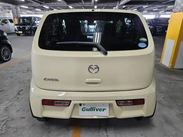 マツダ キャロル GS 宮崎県 2019(令1)年 6.4万km シフォンアイボリーM カロッツェリアナビ/ワンセグTV/バックカメラ/ETC/リアパーキングセンサー/デュアルセンサーブレーキサポート/後退時ブレーキサポート/前後誤発進抑制機能/車線逸脱警報機能/ふらつき警報機能/先行車発進お知らせ機能/ハイビームアシスト機能/HIDヘッドランプ/オートライト/運転席シートヒーター/リモコンキー/禁煙車