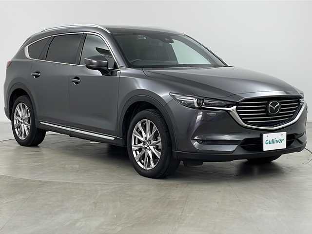 マツダ ＣＸ－８ XD Lパッケージ 道央・札幌 2017(平29)年 5万km マシーングレープレミアムM ・4WD/・ワンオーナー/・寒冷地仕様/・純正SDナビ&フルセグ&CD&DVD&BT/・i-ACTIVSENSE/・プリクラッシュセーフティ/・ブラインドスポットモニター/・クルーズコントロール/・レーンキープアシスト/・交通標識認識システム/・パーキングセンサー/・全方位カメラ/・BOSEサウンドシステム/・ヘッドアップディスプレイ/・パワーバックドア/・前後社外ドライブレコーダー/・シートヒーター/・パワーシート/・ハンドルヒーター/・革巻きステアリング/・ステアリングスイッチ/・ビルトインETC/・オートワイパー/・フロントワイパーデアイサー/・ミラーヒーター/・オートマチックハイビーム/・オートライト/・LEDヘッドライト/・LEDフォグ/・スマートキー/・アイドリングストップ/・プッシュスタート/・横滑り防止