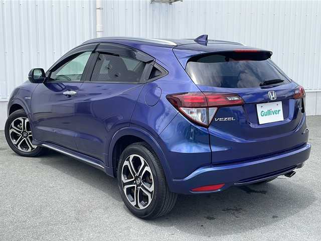 ホンダ ヴェゼル ハイブリッド Z ホンダセンシング 三重県 2016(平28)年 4.7万km モルフォブルーP 純正ナビ　/バックカメラ　/パドルシフト　/シートヒーター　/ＬＥＤヘッドライト　/フォグライト　/純正ビルトインＥＴＣ　/衝突軽減　/追従走行　/レーンキープアシスト　/先行車発進お知らせシステム　/標識認識システム/電動格納ミラー/禁煙車