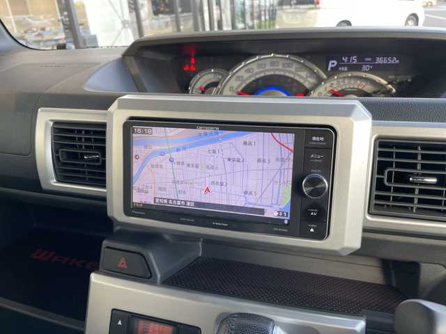 ダイハツ ウェイク G SA 愛知県 2014(平26)年 3.7万km オフビートカーキM SDナビ/フルセグ/バックカメラ/両側パワースライドドア/LEDヘッドライト/衝突軽減システム/純正アルミホイール/スマートキー/プッシュスタート