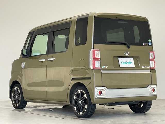 ダイハツ ウェイク G SA 愛知県 2014(平26)年 3.7万km オフビートカーキM SDナビ/フルセグ/バックカメラ/両側パワースライドドア/LEDヘッドライト/衝突軽減システム/純正アルミホイール/スマートキー/プッシュスタート