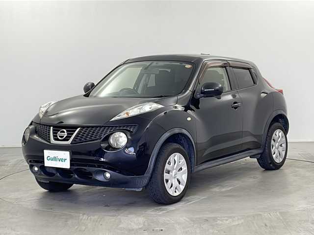 日産 ジューク 15RX タイプV 栃木県 2012(平24)年 7.6万km サファイアブラック 社外ナビ/（CD/DVD/AM/FM/フルセグ）/バックカメラ/ETC/電動格納ミラー/純正フロアマット/プッシュスタート/スマートキー/スペアキー