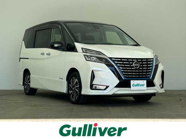 日産 セレナ e－パワー ハイウェイスター V 千葉県 2021(令3)年 6.6万km ブリリアントホワイトパール 2トーン 禁煙車/エマージェンシーブレーキ/・プロパイロット/・車線逸脱警報システム/・ブラインドスポットモニター/純正１０型メモリナビ/・CD/DVD/Bluetooth/フルセグTV/・ビルトインETC/・アラウンドビューモニター/インテリジェントルームミラー/両側パワースライドドア/革巻きステアリング/・ステアリングスイッチ/電子パーキング/・ブレーキホールド/左右独立エアコン/純正フロアマット/純正15インチAW/オートライト/・LEDヘッドライト/・LEDフォグランプ