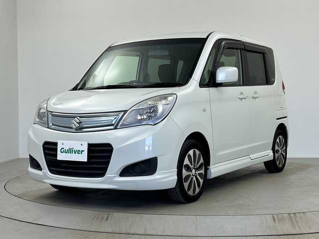 スズキ ソリオ X DJE 奈良県 2015(平27)年 1.9万km パールホワイト レーダーブレーキサポート/社外ナビ　/ETC/片側パワースライドドア/クルーズコントロール/TV/スマートキー/HID/純正アルミ/PS/PW/アイドリングストップ/ABS