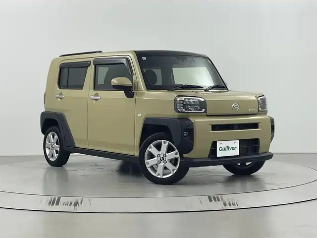 ダイハツ タフト G 埼玉県 2021(令3)年 2.6万km サンドベージュメタリック 社外ナビ（BT/AM/FM）/フルセグTV/バックカメラ/ETC/ドライブレコーダー/横滑り防止装置/コーナーセンサー/盗難防止装置/衝突軽減システム/オートライト/LEDヘッドライト/純正フロアマット/プッシュスタート/スマートキー