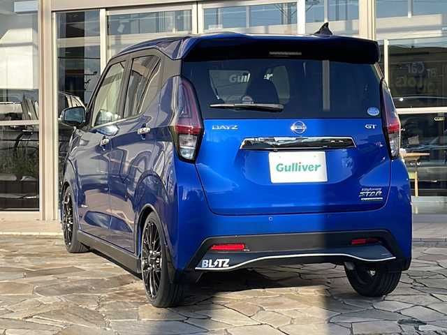 日産 デイズ HWS G ターボ プロパイロットED 静岡県 2019(令1)年 4.6万km オーシャンブルーP 純正9インチSDナビ/・CD/・DVD/・フルセグＴＶ/・Bluetooth/・USB/・AM/・FM/主要装備/・WedsSport16インチAW/・BLITZ車高調/・社外フロントリップ/・プロパイロット/・衝突軽減/・レーンキープ/・追従クルコン/・アラウンドビューモニター/・コーナーセンサー/・ETC/・前方ドラレコ/・LEDヘッドライト/・オートライト/・オートハイビーム/・フォグランプ/・ステアリングスイッチ/・スマートキー/・プッシュスタート/・純正フロアマット