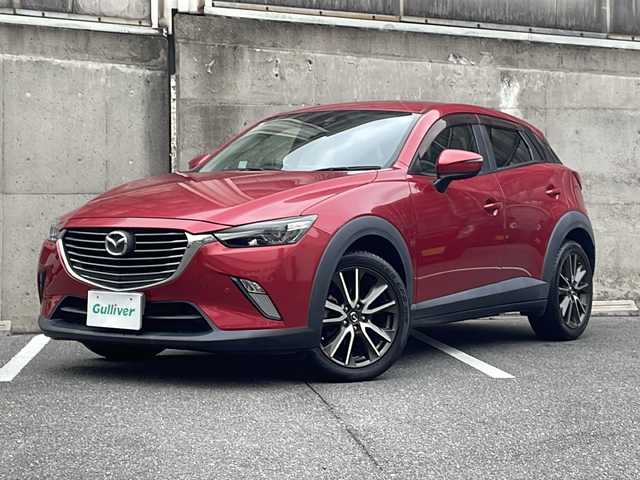 マツダ ＣＸ－３ XD ツーリング 愛知県 2015(平27)年 7.7万km ソウルレッドプレミアムメタリック ワンオーナー/ハーフレザーシート/純正ナビ/フルセグTV・CD・DVD・Bluetooth・AM・FM/バックカメラ/LEDヘッドライト/オートライト/スマートシティブレーキサポート/BSM/クルーズコントロール/ETC/ステアリングスイッチ/パドルシフト/スマートキー/プッシュスタート/純正フロアマット/純正ドアバイザー/保証書/取扱説明書/スペアスマートキー