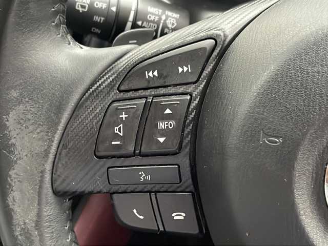 マツダ ＣＸ－３ XD ツーリング 愛知県 2015(平27)年 7.7万km ソウルレッドプレミアムメタリック ワンオーナー/ハーフレザーシート/純正ナビ/フルセグTV・CD・DVD・Bluetooth・AM・FM/バックカメラ/LEDヘッドライト/オートライト/スマートシティブレーキサポート/BSM/クルーズコントロール/ETC/ステアリングスイッチ/パドルシフト/スマートキー/プッシュスタート/純正フロアマット/純正ドアバイザー/保証書/取扱説明書/スペアスマートキー