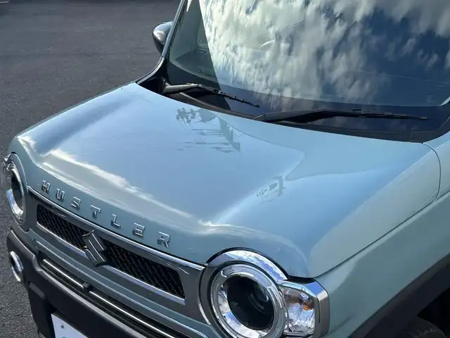 スズキ ハスラー Jスタイル Ⅱ ターボ 山形県 2022(令4)年 4.9万km オフブルーメタリック/ガンメタリック2トーンルーフ 禁煙車/ターボ/4WD/アダプティブクルーズコントロール/アイドリングストップ/デュアルカメラブレーキ/レーンキープアシスト/コーナーセンサー/車線逸脱警報/横滑り防止装置/盗難防止装置/LEDヘッドライト/オートライト/フロントフォグランプ/全周囲カメラ/ドライブレコーダー/シートヒーター（D/N）/純正フロアマット/純正ドアバイザー/保証書/取扱説明書