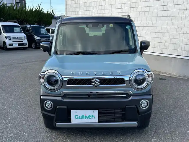 スズキ ハスラー Jスタイル Ⅱ ターボ 山形県 2022(令4)年 4.9万km オフブルーメタリック/ガンメタリック2トーンルーフ 禁煙車/ターボ/4WD/アダプティブクルーズコントロール/アイドリングストップ/デュアルカメラブレーキ/レーンキープアシスト/コーナーセンサー/車線逸脱警報/横滑り防止装置/盗難防止装置/LEDヘッドライト/オートライト/フロントフォグランプ/全周囲カメラ/ドライブレコーダー/シートヒーター（D/N）/純正フロアマット/純正ドアバイザー/保証書/取扱説明書