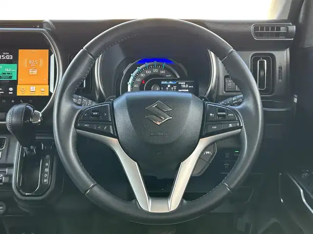 スズキ ハスラー Jスタイル Ⅱ ターボ 山形県 2022(令4)年 4.9万km オフブルーメタリック/ガンメタリック2トーンルーフ 禁煙車/ターボ/4WD/アダプティブクルーズコントロール/アイドリングストップ/デュアルカメラブレーキ/レーンキープアシスト/コーナーセンサー/車線逸脱警報/横滑り防止装置/盗難防止装置/LEDヘッドライト/オートライト/フロントフォグランプ/全周囲カメラ/ドライブレコーダー/シートヒーター（D/N）/純正フロアマット/純正ドアバイザー/保証書/取扱説明書