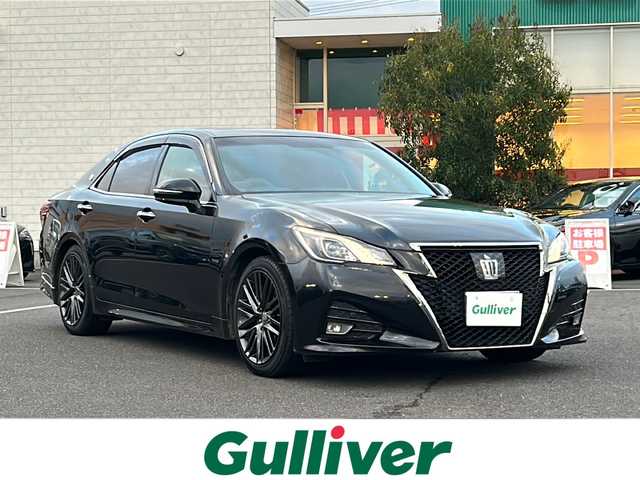 トヨタ クラウン アスリート S-T 鹿児島県 2015(平27)年 11.2万km プレシャスブラックパール サンルーフ/フルセグTV/ＥＴＣ/純正ナビ/クルーズコントロール/Ｂｌｕｅｔｏｏｔｈ接続/プッシュスタート/スマートキー/ＵＳＢ入力端子/バックカメラ/クリアランスソナー/パワーシート/横滑り防止装置/純正アルミホイール/純正フロアマット/オートライト/LEDヘッドライト/カーテンエアバッグ/レーダー