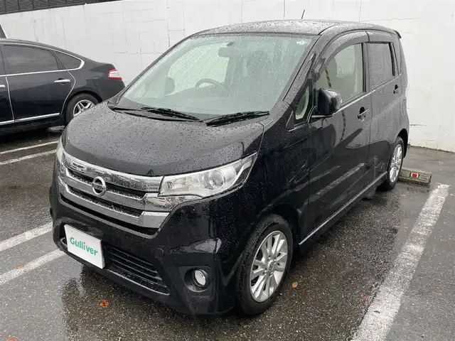 日産 デイズ ハイウェイスターJ 新潟県 2013(平25)年 3.2万km ブラック ワンオーナー/純正ホイール夏タイヤ装着/社外スタッドレスタイヤ装着/メモリナビ/フルセグテレビ/バックカメラ/ウィンカーミラー/ドアバイザー/プッシュスタート/ETC/電動格納ドアミラー