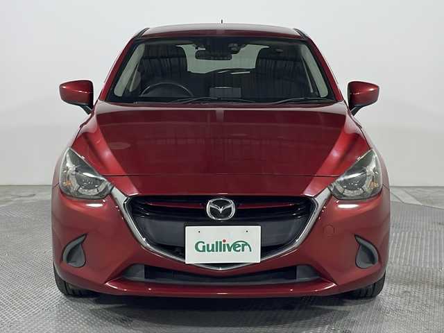 マツダ デミオ XD 広島県 2015(平27)年 4.3万km ソウルレッドプレミアムメタリック 純正ナビ　/バックカメラ　/フルセグTV　/クルーズコントロール　/オートライト　/衝突軽減ブレーキ　/スマートキー　/LEDヘッドランプ　/純正フロアマット　/Bluetooth　/ETC　/スマートキー　/横滑り防止/純正１５インチアルミホイール(185/65/R15)/エアバック（運転席/助手席/サイド/カーテン）