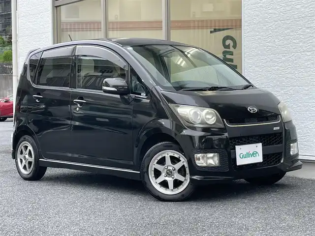 ダイハツ ムーヴ カスタム X LTD 神奈川県 2007(平19)年 5.7万km アストラルブラッククリスタルマイカ 社外ポータブルナビ／ワンセグTV/社外CD／MD/ビルトインETC/スマートキー/オーバーヘッドコンソール/純正フロアマット/オートライト/HIDヘッドライト/フォグランプ/ウィンカーミラー/ドアバイザー/社外１４インチAW/保証書/取扱説明書