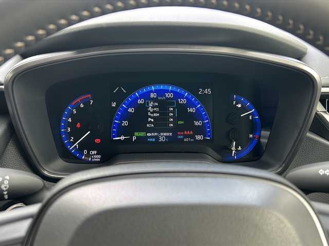 トヨタ カローラツーリング ハイブリッド ダブルバイビー 千葉県 2022(令4)年 0.1万km ブラックマイカ １オーナー　９インチナビ　バックカメラ　地デジ　２．０ＥＴＣ　セーフティセンス　シートヒーター　ステアリングヒーター　ドラレコ　ＬＥＤライト　オートライト　１７インチＡＷ　ＢＳＭ スマートキー