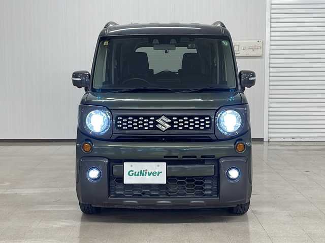 スズキ スペーシア ギア HYBRID XZターボ 熊本県 2020(令2)年 5.7万km クールカーキパールメタリック/ガンメタリック2トーン 純正SDナビ（ラジオ、フルセグ、BT、CD、DVD）/全方位カメラ/ETC/前後ドライブレコーダー/クルーズコントロール/パドルシフト/前後コーナーセンサー/シートヒーター/レーンキープ/衝突被害軽減ブレーキ/横滑り防止/ステアリングリモコン/オートハイビーム/オートライト/・LEDヘッドライト/・フォグランプ/両側パワースライドドア/純正フロアマット/ルーフレール
