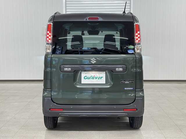 スズキ スペーシア ギア HYBRID XZターボ 熊本県 2020(令2)年 5.7万km クールカーキパールメタリック/ガンメタリック2トーン 純正SDナビ（ラジオ、フルセグ、BT、CD、DVD）/全方位カメラ/ETC/前後ドライブレコーダー/クルーズコントロール/パドルシフト/前後コーナーセンサー/シートヒーター/レーンキープ/衝突被害軽減ブレーキ/横滑り防止/ステアリングリモコン/オートハイビーム/オートライト/・LEDヘッドライト/・フォグランプ/両側パワースライドドア/純正フロアマット/ルーフレール