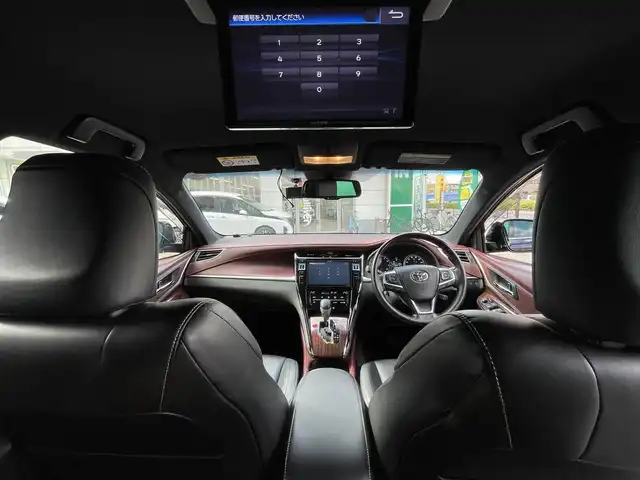 トヨタ ハリアー プレミアム 東京都 2015(平27)年 6万km ブラック ワンオーナー/純正エアロF/R/ALPINE製ナビ（EX900）/・フルセグTV/Bluetoothオーディオ/DVD/ALPINE製フリップダウンモニター（TMX-RM905）/ドライブレコーダー(CSD-790FHG)/パワーバックドア/クルーズコントロール/純正アルミホイール18インチ/合皮ハーフレザーシート/純正フロアマット/保証書/取扱説明書/スペアキー