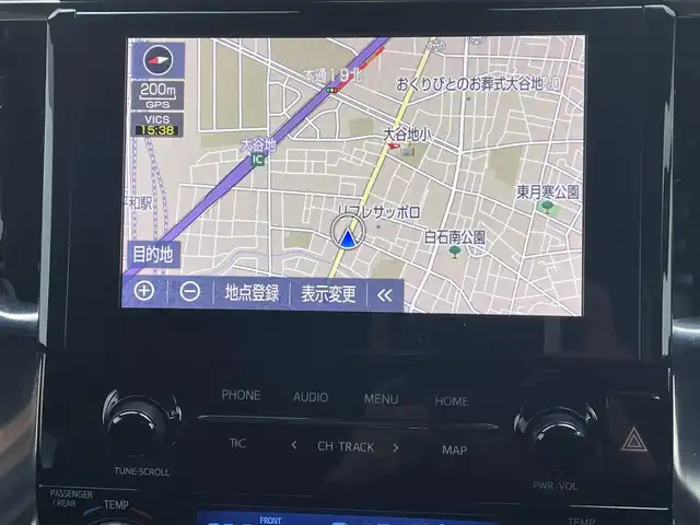 トヨタ アルファード S タイプゴールド 道央・札幌 2020(令2)年 8.5万km ホワイトパールクリスタルシャイン ・４WD/・衝突軽減ブレーキ/・純正ナビ/　CD＆DVD＆BT＆TV/・バックカメラ/・ハーフレザーシート/・コーナーセンサー/・レーンキープアシスト/・レーダークルーズコントロール/・デジタルインナーミラー/・ブラインドスポットモニター/・フリップダウンモニター/・両側パワースライドドア/・パワーバックドア/・アイドリングストップ/・前後ドライブレコーダー/・MT付きAT/・ビルトインETC/・オートエアコン/・オートライト/・オートリトラミラー/・三眼LEDヘッドライト/・プッシュスタート/・スマートキー/・純正フロアマット/・ウィンカーミラー/・フォグライト/・スペアキー