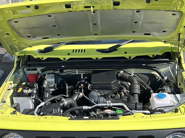 スズキ ジムニー XC 岐阜県 2022(令4)年 1.8万km キネティックイエロー 社外ナビ（CMOS-230）/AM/FM/Bluetooth/TV（フルセグ）/iPad/HDMI/純正マット/純正タイヤ/電動格納ミラー/クルコン/横滑り防止/ダウンヒルアシストコントロール/アイドリングストップ/衝突軽減ブレーキ/車線逸脱警報/シートヒーター/ビルトインETC/オートエアコン/オートライト/スマートキー/スペアキー/プッシュスタート/取扱説明書/保証書