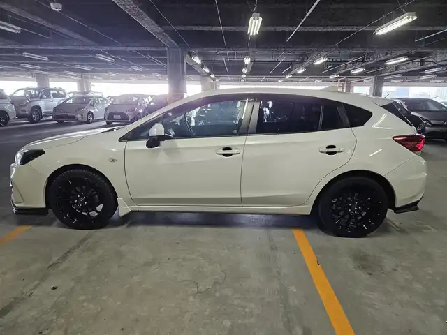 スバル インプレッサ スポーツ 1．6i－Lアイサイト 福岡県 2018(平30)年 7.7万km クリスタルホワイトP 純正8型ナビ/フルセグTV/バックカメラ/純正ドライブレコーダー/全車速追従機能付クルーズコントロール/アイサイトコアテクノロジー/・衝突被害軽減ブレーキ/・後退時自動ブレーキ/・車線逸脱防止支援/・前後誤発進抑制/純正OPステアリング連動LEDヘッドランプ/純正OP革巻きステアリング/パドルシフト/STIエアロ(F/R)/社外18インチアルミホイール/スマートキー/プッシュエンジンスタート/禁煙車