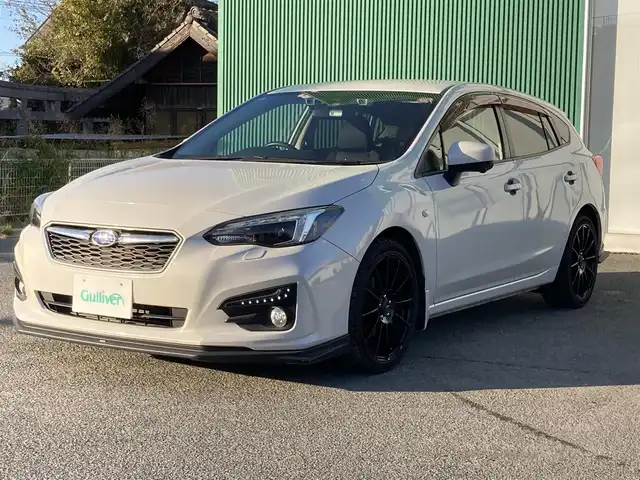 スバル インプレッサ スポーツ 1．6i－Lアイサイト 福岡県 2018(平30)年 7.7万km クリスタルホワイトP 純正8型ナビ/フルセグTV/バックカメラ/純正ドライブレコーダー/全車速追従機能付クルーズコントロール/アイサイトコアテクノロジー/・衝突被害軽減ブレーキ/・後退時自動ブレーキ/・車線逸脱防止支援/・前後誤発進抑制/純正OPステアリング連動LEDヘッドランプ/純正OP革巻きステアリング/パドルシフト/STIエアロ(F/R)/社外18インチアルミホイール/スマートキー/プッシュエンジンスタート/禁煙車