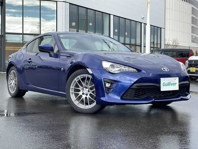 トヨタ ８６ GT 青森県 2017(平29)年 8.1万km 青Ｍ ・プッシュスタート/・スマートキー/・BBSアルミ/・パドルシフト/・LEDヘッドライト/・クルーズコントロール/・純正AW積込/・保証書あり