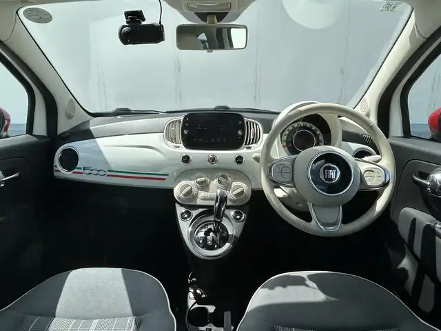 フィアット ５００ スーパーポップ チャオ 青森県 2018(平30)年 6.5万km 白 ７インチタッチパネルモニター付Ｕｃｏｎｎｅｃｔ/ハーフレザー/純正１４インチＡＷ/３６０℃ドラレコ/ＡＵＸ/ＵＳＢ/ステアリングシティスイッチ/純正フロアマット/ハロゲンライト/リモコンキー/ＥＴＣ