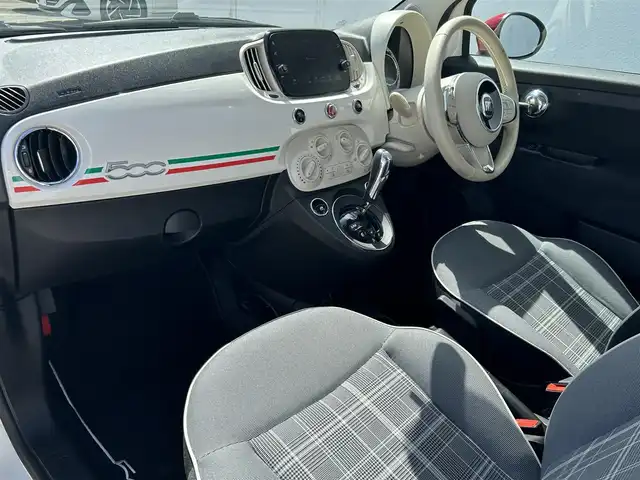 フィアット ５００ スーパーポップ チャオ 青森県 2018(平30)年 6.5万km 白 ７インチタッチパネルモニター付Ｕｃｏｎｎｅｃｔ/ハーフレザー/純正１４インチＡＷ/３６０℃ドラレコ/ＡＵＸ/ＵＳＢ/ステアリングシティスイッチ/純正フロアマット/ハロゲンライト/リモコンキー/ＥＴＣ
