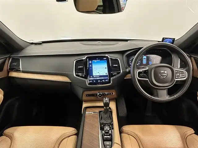 ボルボ ＸＣ９０ D5 AWD インスクリプション 岡山県 2019(令1)年 6.8万km グレー 純ナビ/Bluetooth/Applecarplay/Androidauto/ハーマンカードン/前席PWシート/シートヒータ/シートクーラ/ACC/オートブレーキホールド/ステアリングヒータ/社外レーダ/HUD/ドラレコ/後席シートヒータ/ブラウンレザー/PWテールゲート