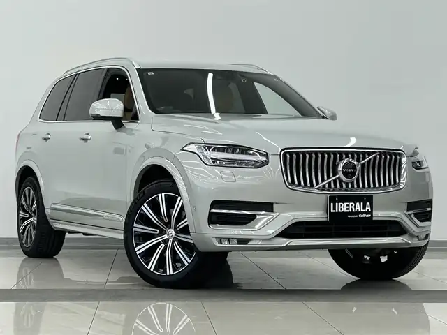 ボルボ ＸＣ９０ D5 AWD インスクリプション 岡山県 2019(令1)年 6.8万km グレー 純ナビ/Bluetooth/Applecarplay/Androidauto/ハーマンカードン/前席PWシート/シートヒータ/シートクーラ/ACC/オートブレーキホールド/ステアリングヒータ/社外レーダ/HUD/ドラレコ/後席シートヒータ/ブラウンレザー/PWテールゲート
