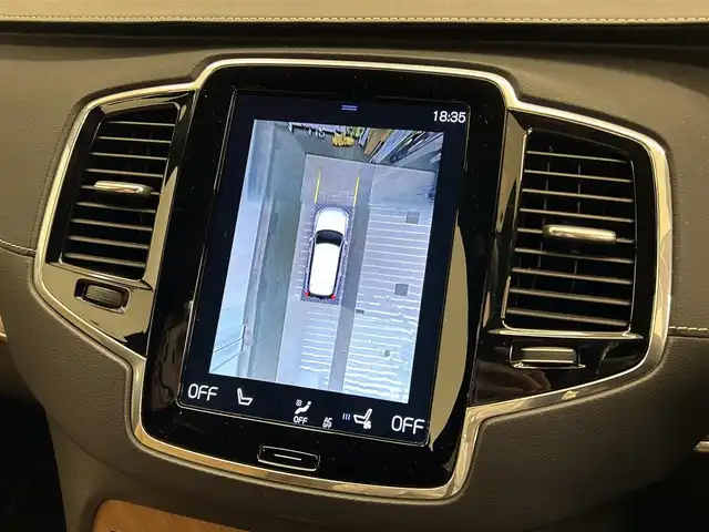 ボルボ ＸＣ９０ D5 AWD インスクリプション 岡山県 2019(令1)年 6.8万km グレー 純ナビ/Bluetooth/Applecarplay/Androidauto/ハーマンカードン/前席PWシート/シートヒータ/シートクーラ/ACC/オートブレーキホールド/ステアリングヒータ/社外レーダ/HUD/ドラレコ/後席シートヒータ/ブラウンレザー/PWテールゲート