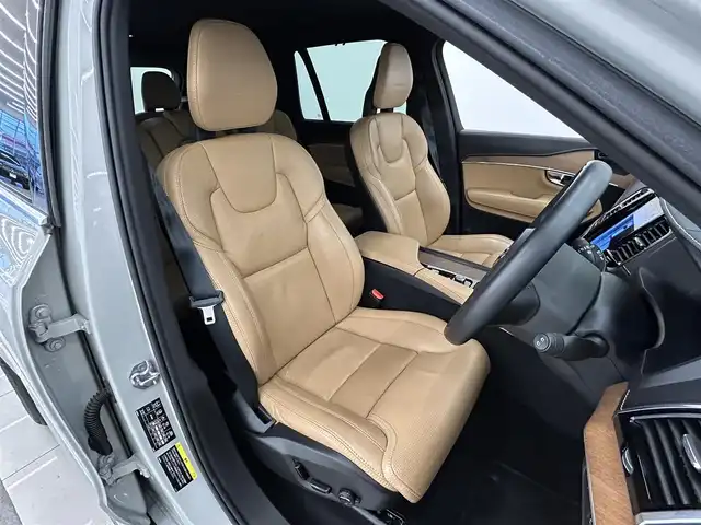 ボルボ ＸＣ９０ D5 AWD インスクリプション 岡山県 2019(令1)年 6.8万km グレー 純ナビ/Bluetooth/Applecarplay/Androidauto/ハーマンカードン/前席PWシート/シートヒータ/シートクーラ/ACC/オートブレーキホールド/ステアリングヒータ/社外レーダ/HUD/ドラレコ/後席シートヒータ/ブラウンレザー/PWテールゲート