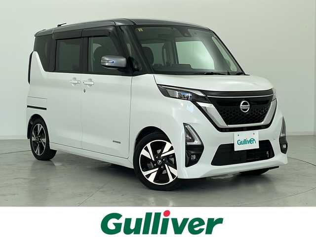 日産 ルークス HWS Gターボ プロパイロットED 宮城県 2020(令2)年 5.7万km チタニウムグレーM/シルキーホワイト プロパイロット/インテリジェントエマージェンシーブレーキ	/アラウンドビューモニター		/インテリジェント ルームミラー		/横滑り防止機能/純正9型ナビ(地図SDなし)/・SD.BT.ACX/フルセグTV/両側パワースライドドア/オートサイドスライドドア/純正ドライブレコーダー(前後)/ビルトインETC/ステアリングスイッチ/プッシュスタート/スマートキー/電動パーキングブレーキ/シートバックテーブル/LEDヘッドライト/LEDフォグランプ/ロールサンシェード/ドアバイザー/純正フロアマット/純正15インチAW/アイドリングストップ
