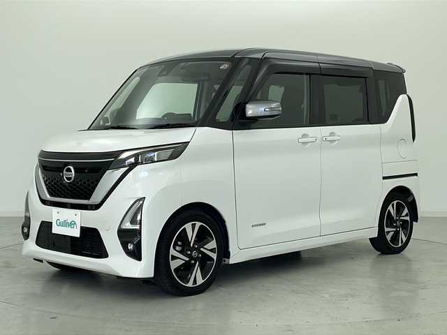 日産 ルークス HWS Gターボ プロパイロットED 宮城県 2020(令2)年 5.7万km チタニウムグレーM/シルキーホワイト プロパイロット/インテリジェントエマージェンシーブレーキ	/アラウンドビューモニター		/インテリジェント ルームミラー		/横滑り防止機能/純正9型ナビ(地図SDなし)/・SD.BT.ACX/フルセグTV/両側パワースライドドア/オートサイドスライドドア/純正ドライブレコーダー(前後)/ビルトインETC/ステアリングスイッチ/プッシュスタート/スマートキー/電動パーキングブレーキ/シートバックテーブル/LEDヘッドライト/LEDフォグランプ/ロールサンシェード/ドアバイザー/純正フロアマット/純正15インチAW/アイドリングストップ