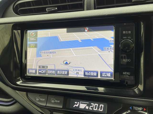 トヨタ アクア S 宮崎県 2016(平28)年 4.6万km ブラックマイカ 禁煙車/トヨタセーフティセンス/純正ナビTV/（NSZN-W64T/FMAM/Bluetooth/フルセグTV)/純正ドライブレコーダー/純正バックカメラ/純正フロアマット/プリクラッシュセーフティ/オートマチックハイビーム/レーンディパーチャーアラート/ウインカードアミラー/電動格納ミラー/オートエアコン/スマートキー/プッシュエンジンスタート/新車時保証書/取扱い説明書